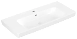 Villeroy & Boch Waschbecken Architectura 1000x445mm Rechteck 1HL. mit Überlauf Weiß Alpin