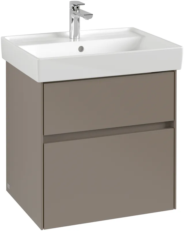 Villeroy & Boch WaschbeckenUS Collaro 554x546x444mm 2 Ausz. Waschbecken m.tig Taupe