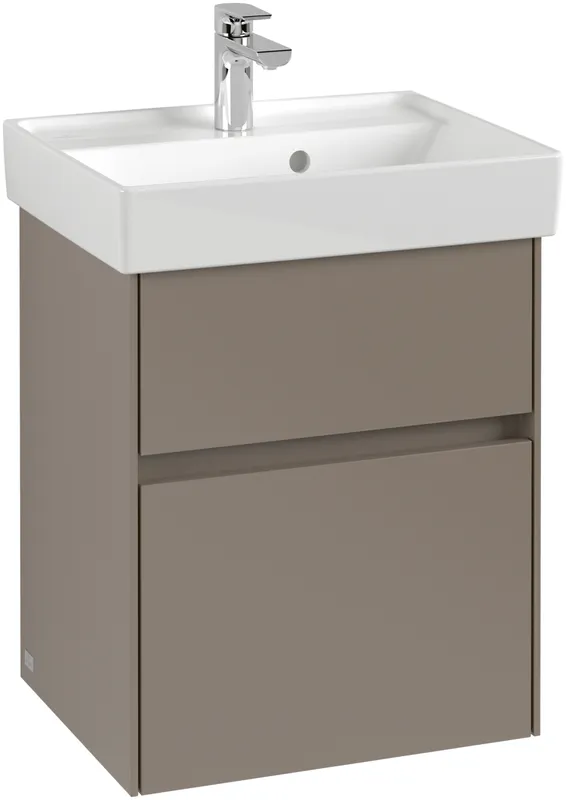Villeroy & Boch WaschbeckenUS Collaro 460x546x374mm 2 Ausz. Waschbecken m.tig Taupe