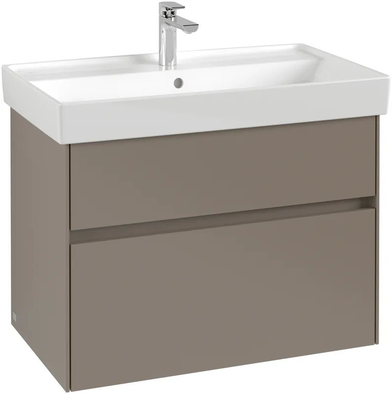 Villeroy & Boch WaschbeckenUS Collaro 754x546x444mm 2 Ausz. Waschbecken m.tig Cashmere Grey