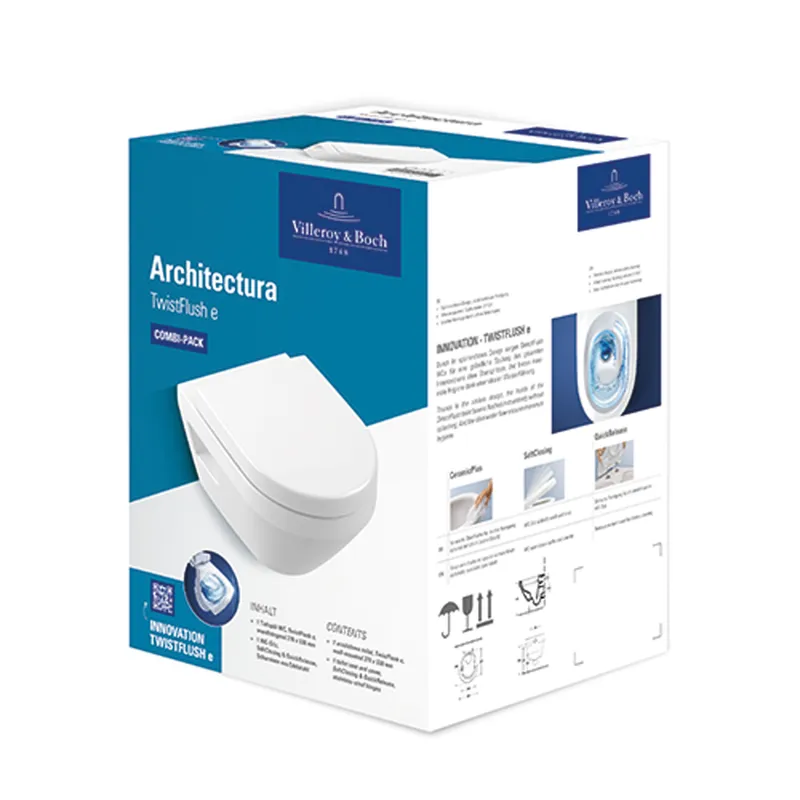 Villeroy & Boch Combi-Pack Architectura 350x480x355mm ov wandh Abg waagr m TwistFle3 weAlpinc+