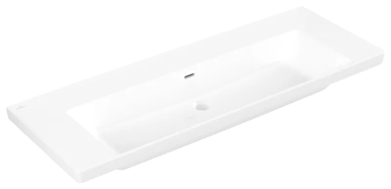 Villeroy & Boch Schrankwaschtisch Subway 3.0 1300x 475mm Rechteck mit Überlauf Weiß Alpin