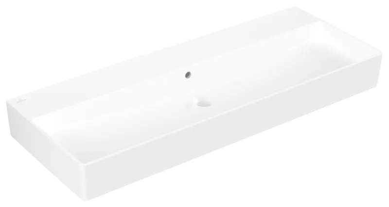 Villeroy & Boch Waschtisch Memento 2.0 1200x470mm re-eckig m. ÜL. Unterseite geschliffen Weiß Alpin