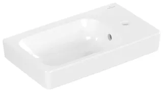 VB Handwaschbecken Architectura 480x275 mm re-eckig BP li 1HL. m. ÜL. Weiß Alpin