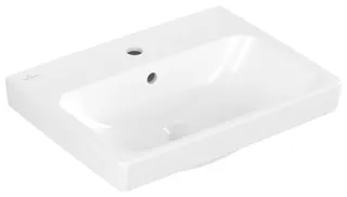 Villeroy & Boch Waschtisch Architectura 550x420mm re-eckig 1HL. m. ÜL. Weiß Alpin AntiBac cplus