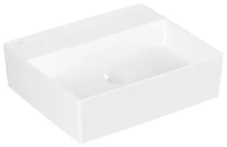 Villeroy & Boch Aufsatzwaschbecken Memento 2.0 498x 420mm Rechteck ohne Überlauf Weiß Alpin