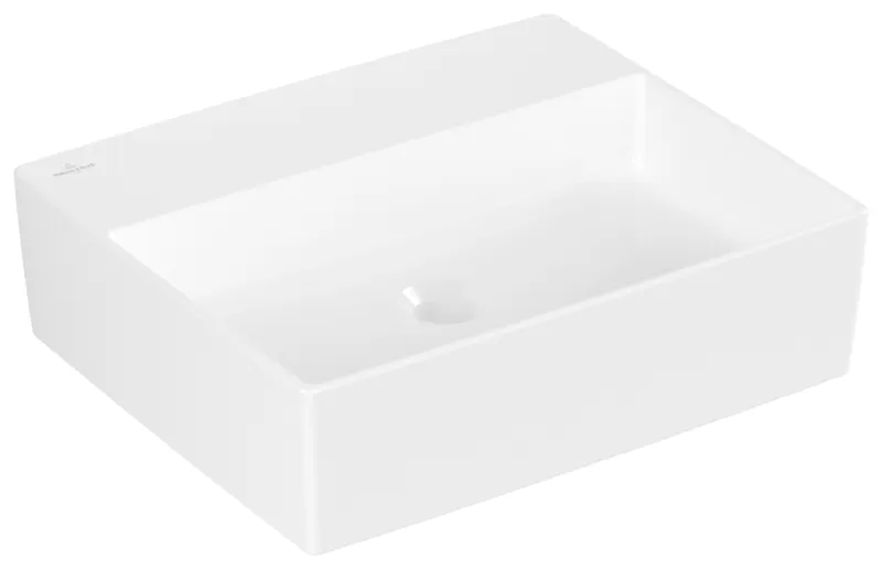 Villeroy & Boch Aufsatzwaschbecken Memento 2.0 498x 420mm re-eckig o. ÜL. Weiß Alpin cplus
