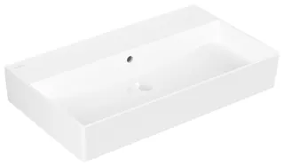 Villeroy & Boch Waschtisch Memento 2.0 800x470mm re-eckig m. ÜL. Unterseite geschliffen Weiß Alpin