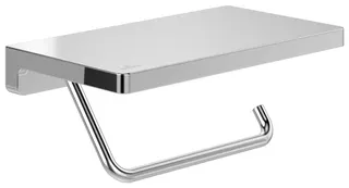 Villeroy & Boch Toilettenpapierhalter mit Ablage Elements - Striking 200x110x79mm Chrom – Bild 2