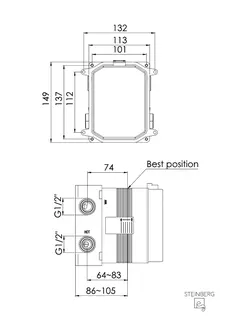 Steinberg UP Einbaukörper pushtronic 039 2110 – Bild 2