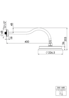 Steinberg Kopfbrausenset 350 1680, chrom – Bild 2