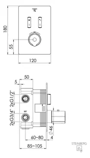Steinberg Fertigmontageset 390 4923 3, chrom – Bild 3