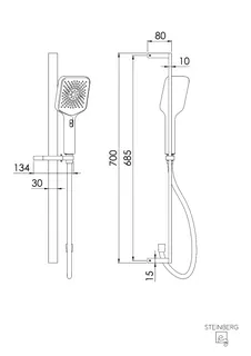 Steinberg Brausegarnitur 342 1622 S, schwarz – Bild 2