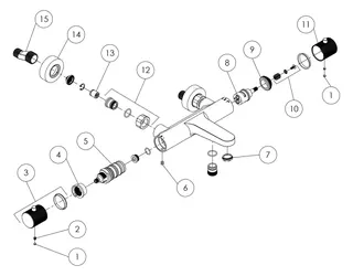 Steinberg Aufputzthermostat für Wanne 171 3100, chrom – Bild 4