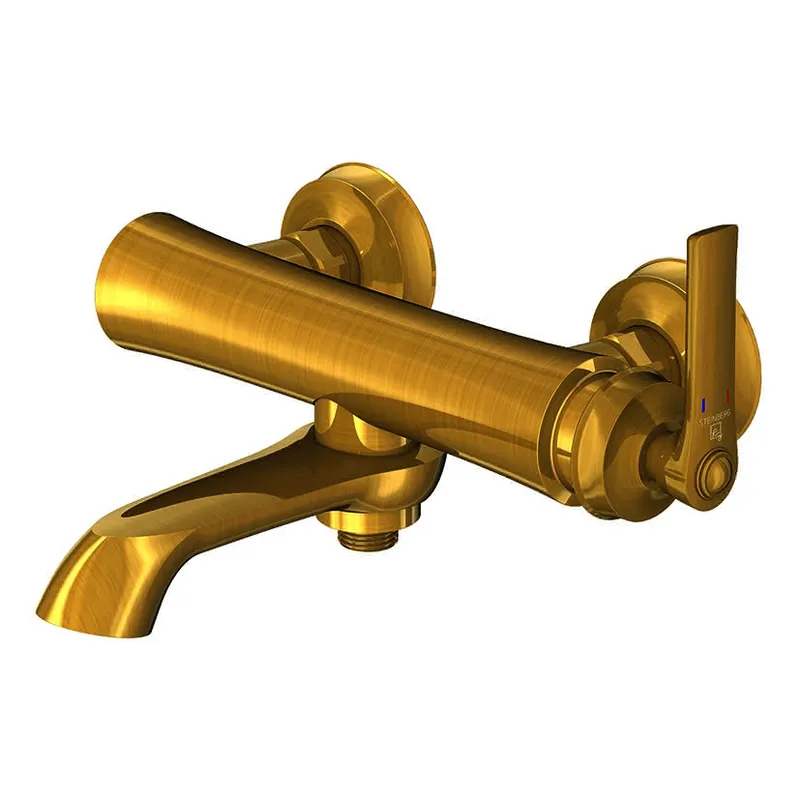 Steinberg Aufputz-Einhebelmischer Wanne 350 1100 BG, brushed gold
