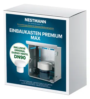 Einbaukasten PREMIUM MAX DN 90 o. Front inkl. DURGO Ventil DN 90