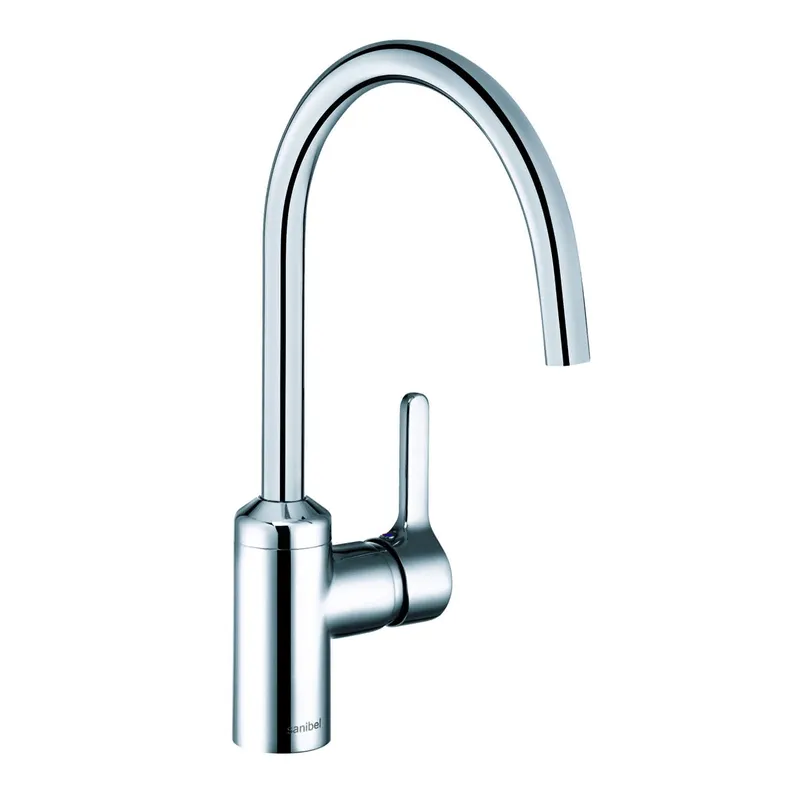 sanibel Spültischarmatur S4-BSC A24 DN10 Niederdr/seitlich/hoher C-Auslauf verchr