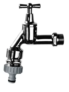comfort-Auslaufventil HD mit RB und SA, RV DIN DVGW DN 15 (1/2") verchr