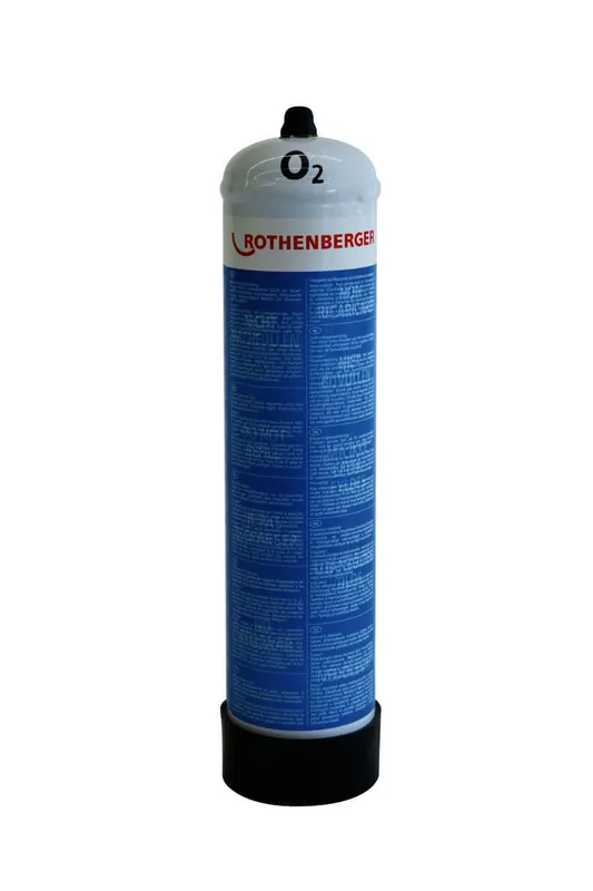 Sauerstoff-Einwegstahlflasche, 110 bar, 1l