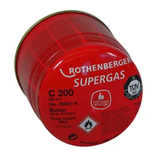 Gaskartusche C200 A, mit Sicherheitssystem