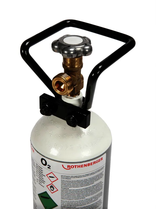 Sauerstoff-Stahlflasche, 2,0l