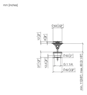 Dornbracht Ablgarn. SERIENNEUTRAL 10126970 1 1/4" Bronze gebürstet – Bild 3