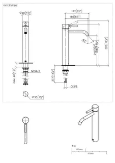 Dornbracht Waschtisch-Einhandbatterie mit erhöhtem Standfuß META 33537660 Chrom – Bild 3