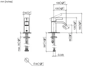Dornbracht Waschtisch-Einhandbatterie ohne Ablaufgarnitur IMO 33525671 Schwarz matt – Bild 4