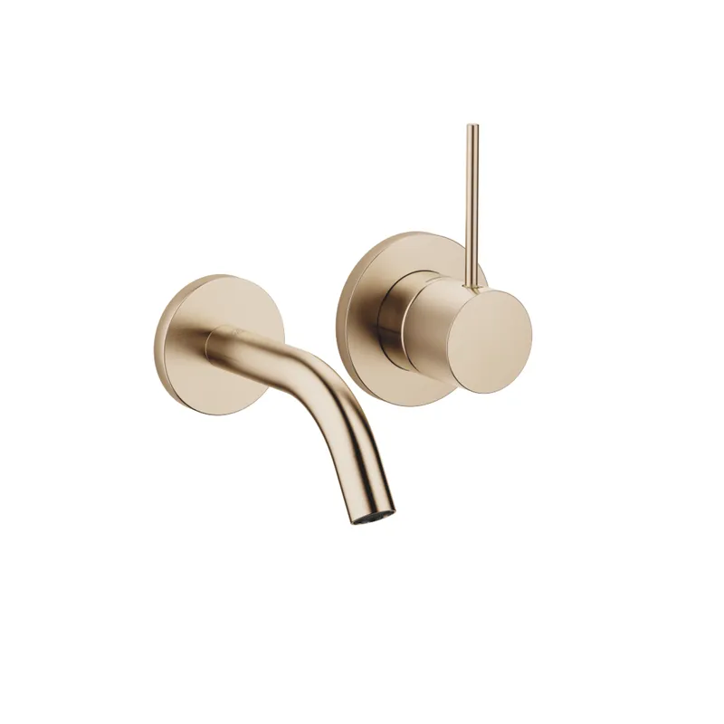 Dornbracht META SLIM Waschtisch-Wand-EHM o.Ablgarn. META 36867662 Light Gold gebürstet