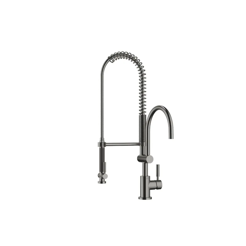 Dornbracht Einhebelmischer Profi TARA 33880888 Dark Platinum gebürstet