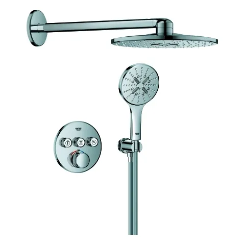 GROHE UP-Duschsystem Grohtherm SC 103997 rund 3 ASV für Duschrahmen Duo chrom
