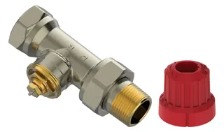 Danfoss M30 Ventilgehäuse MIO 20 M30x1,5, R 3/4, Durchgang, matt vernicke