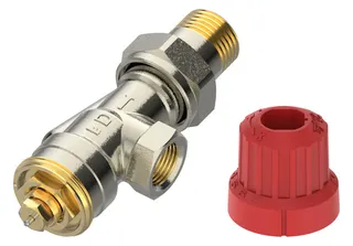 Danfoss M30 Ventilgehäuse MIO 10 M30x1,5, R 3/8, UK (Axial), matt vernick