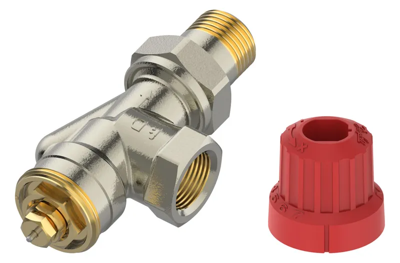 Danfoss M30 Ventilgehäuse MIO 15 M30x1,5, R 1/2, UK (Axial), matt vernick