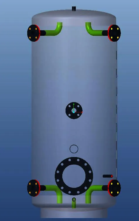 Danfoss Pufferspeicher PSS 500, RSt 37-2 Mit Wärmedämmung aus EPS,PN 6