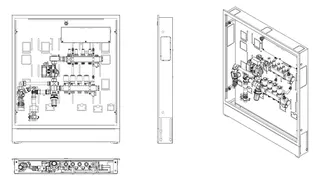 Danfoss UnoFloor Mixing mit Icon 230V 4 Heizkörper, links mit Pumpe-Mischer-Set – Bild 3