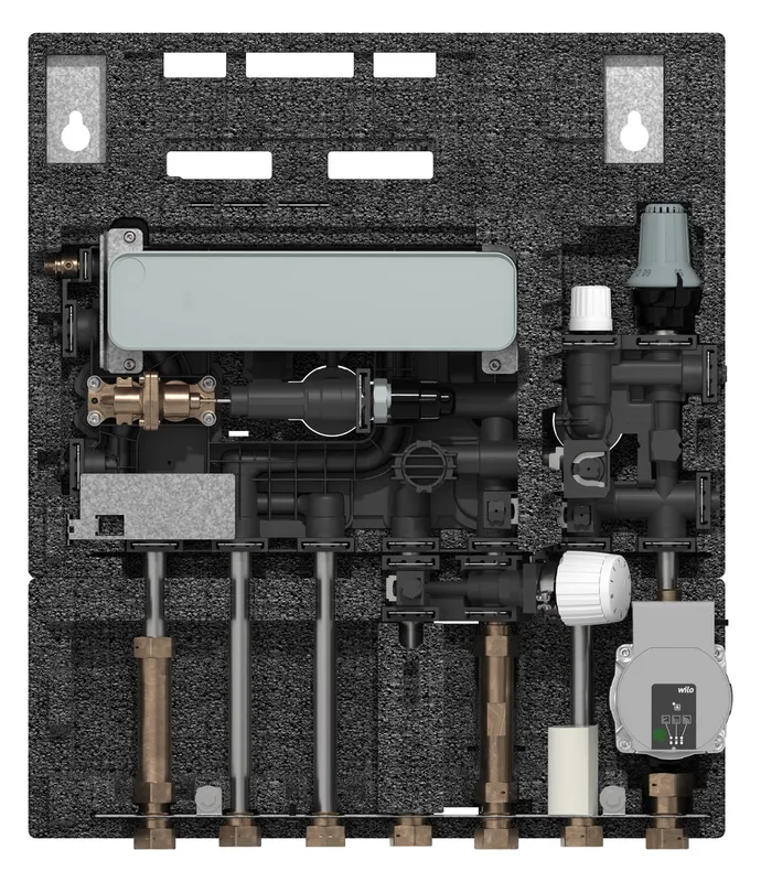 Danfoss Wohnungsstation EvoFlat 4,0 M2 für Fußbodenheizung, 10 bar, 95C