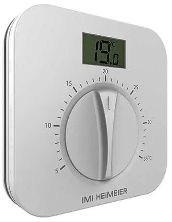 HEIMEIER DS1-L V2 Raumthermostat 230 V, Unterputzmontage, LCD-Bildschirm