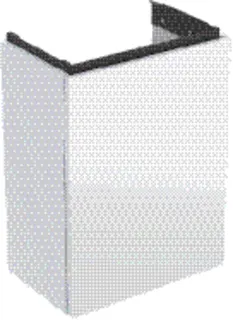 HWB-US 392x539x246mm design4YOU, K: weiß hgl, F: Glas weiß – Bild 2