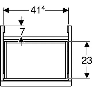 HWB-US 446x539x379mm design4YOU, weiß matt – Bild 4
