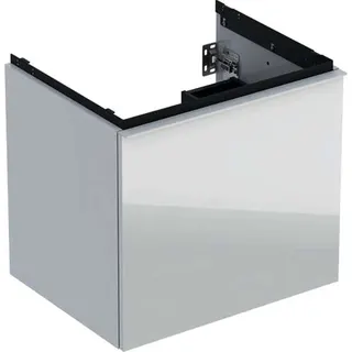 Waschtisch-US 592x541x475mm design4YOU, K: weiß hgl, F: Glas weiß – Bild 2