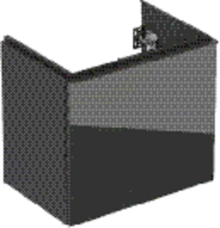 Waschtisch-US 592x535x415mm, verkürzt design4YOU, K: lava matt, F: Glas lava