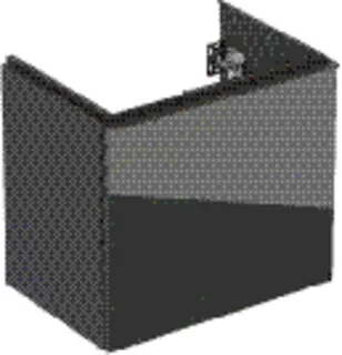 Waschtisch-US 592x535x415mm, verkürzt design4YOU, K: lava matt, F: Glas lava