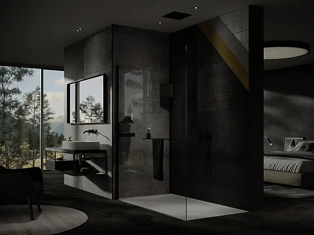 Wandverkleidung 150x255 cm-2er Set, gem. more4YOU, Italian Stone anthrazit Vilar