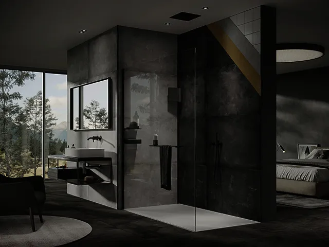Wandverkleidung 1000x2550 mm more4YOU, Italian Stone anthrazit Tile
