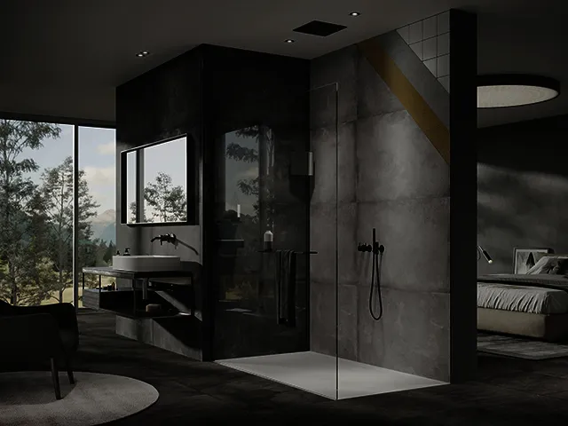 Wandverkleidung 1000x2550 mm - 2er Set more4YOU, Italian Stone graubeige Tile