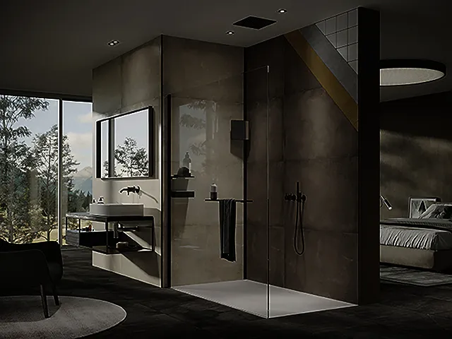 Wandverkleidung 1000x2550 mm - 2er Set more4YOU, Italian Stone braun Tile