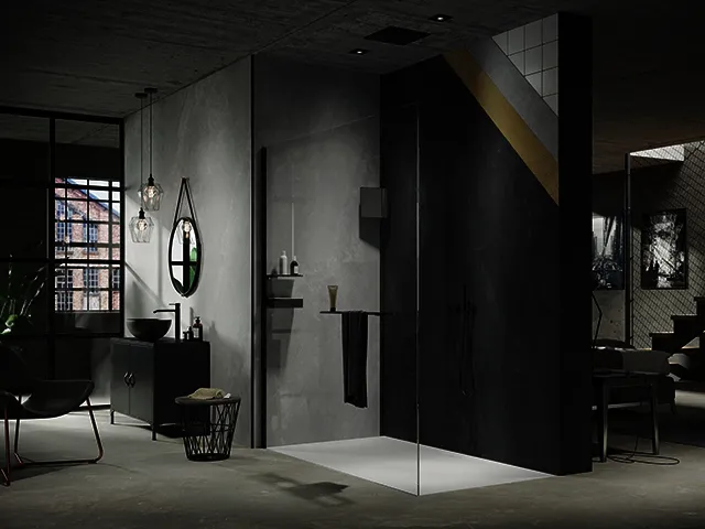 Wandverkleidung 150x255 cm-2er Set, gem. more4YOU, Barcelona anthrazit