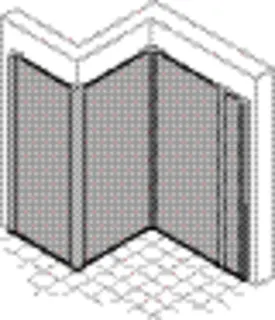 Wandverkleidung 1000x2550 mm - 2er Set more4YOU, Dark Marble – Bild 3