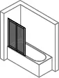 Badewannenabtrennung 2tlg.100x140,ESG AP aktiv 4YOU # AY0101.087.322 si-matt – Bild 2